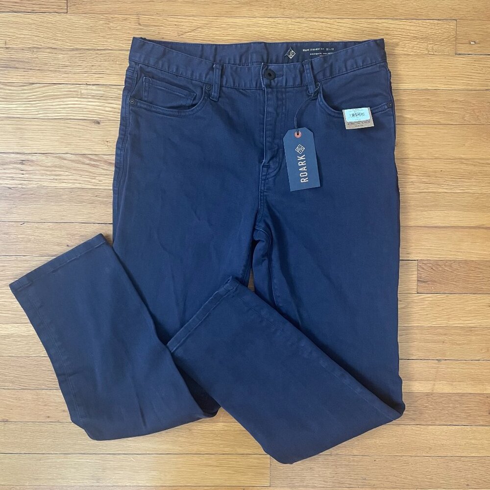 Roark HWY 128 Straight Fit Broken Twill Jeans - Men's 32 Navy